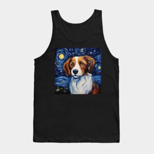 Kooikerhondje portrait in Van Gogh style Tank Top